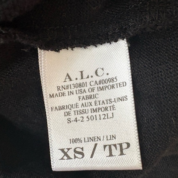 A.L.C. Luisa Open Back Linen Top - Picture 6 of 9